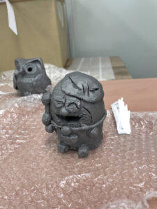 瓦粘土の作品が戻ってきました！